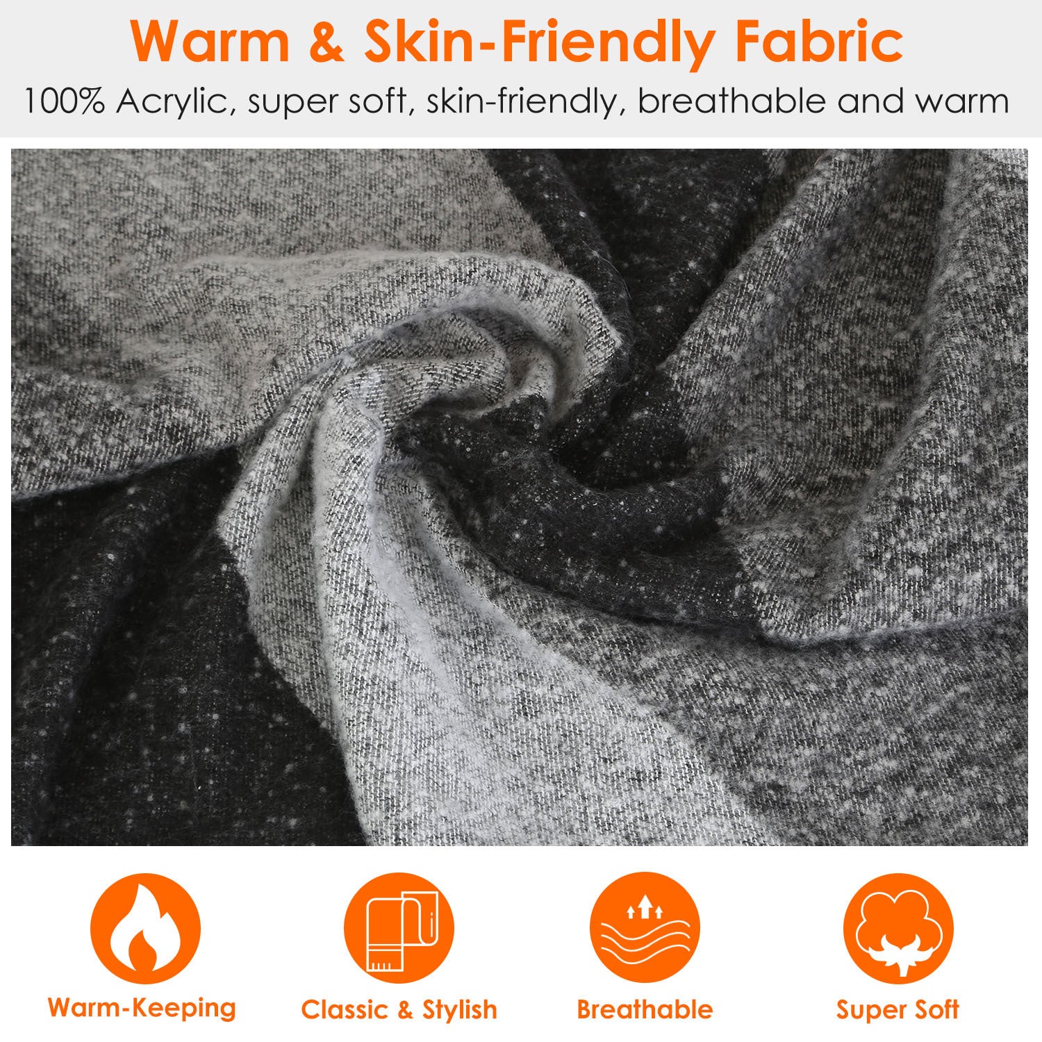 women's winter warm scarf
