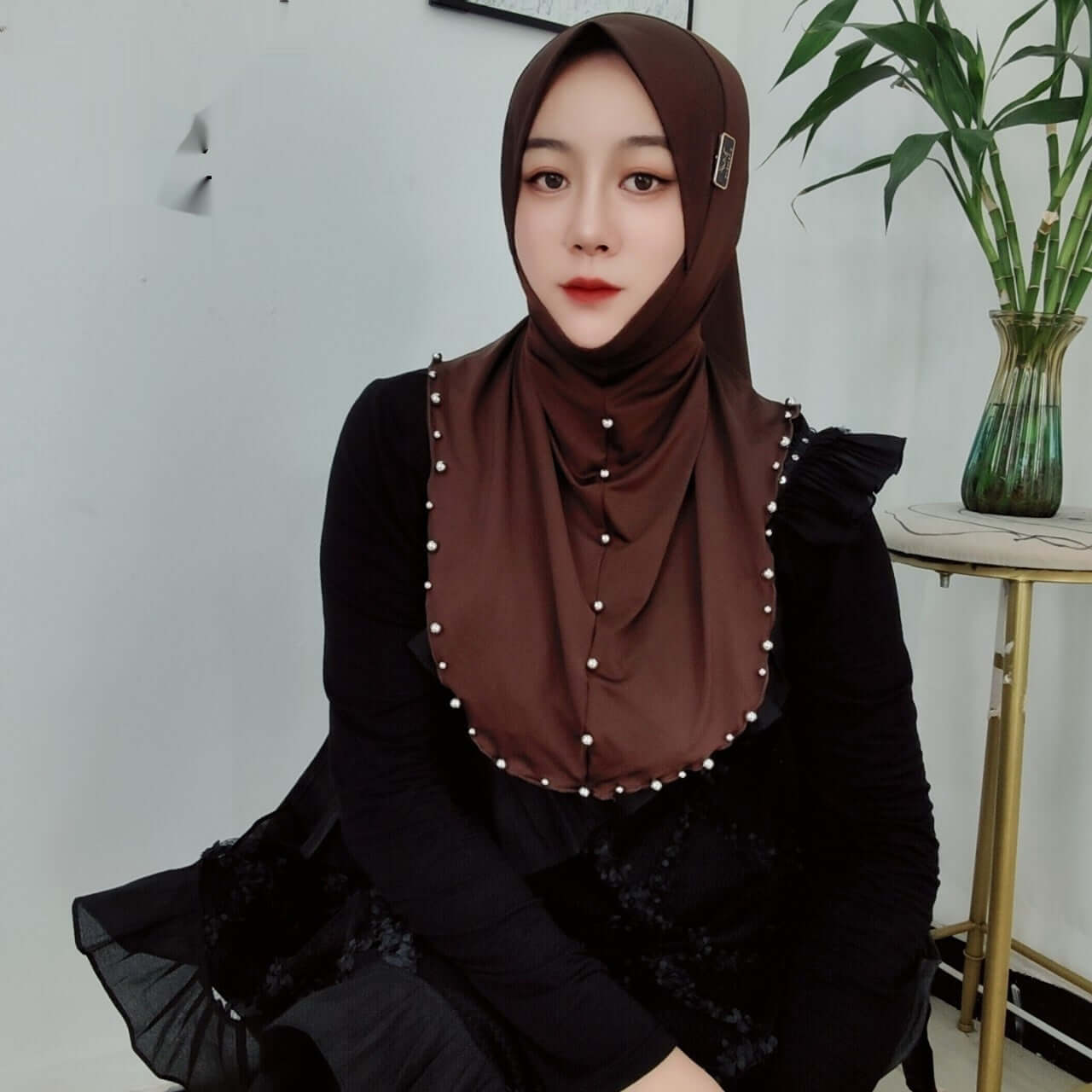 milk fiber wrap scarf Double-sided Tassel