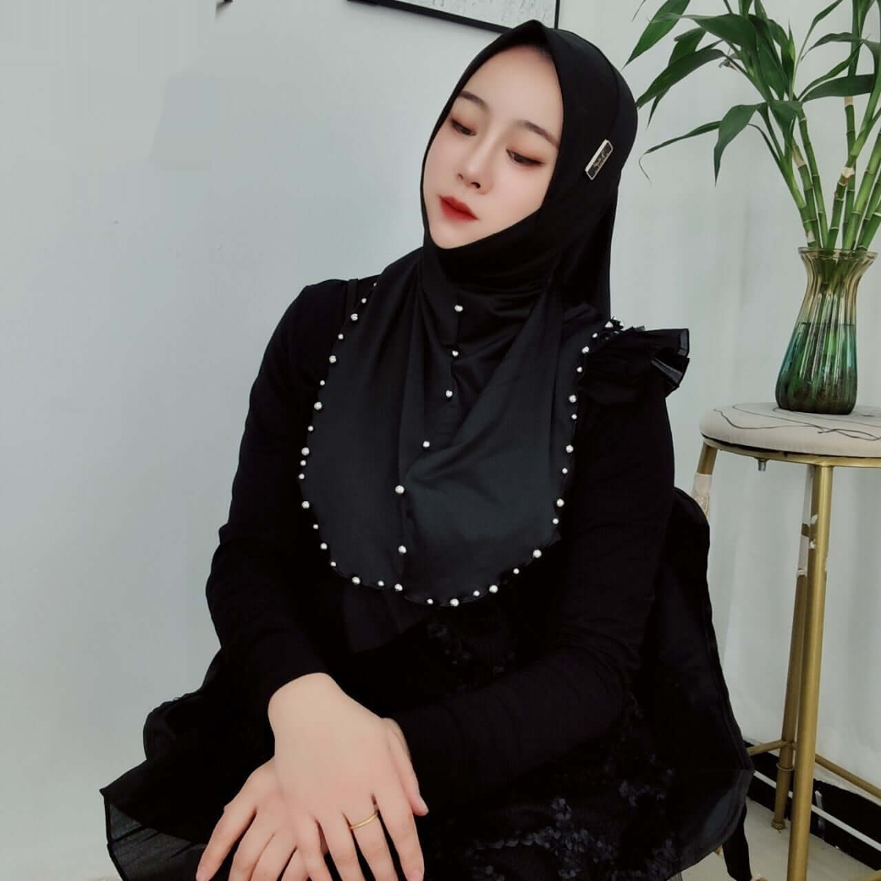 milk fiber wrap scarf Double-sided Tassel