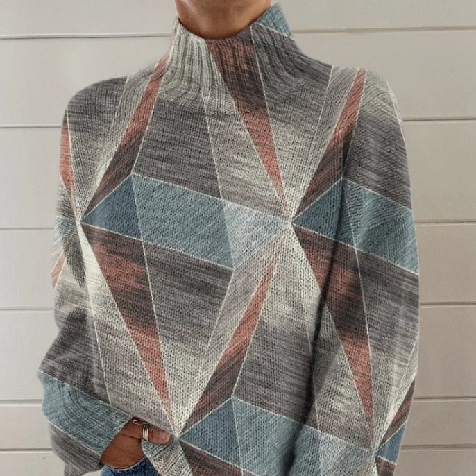 3D floral print pullover