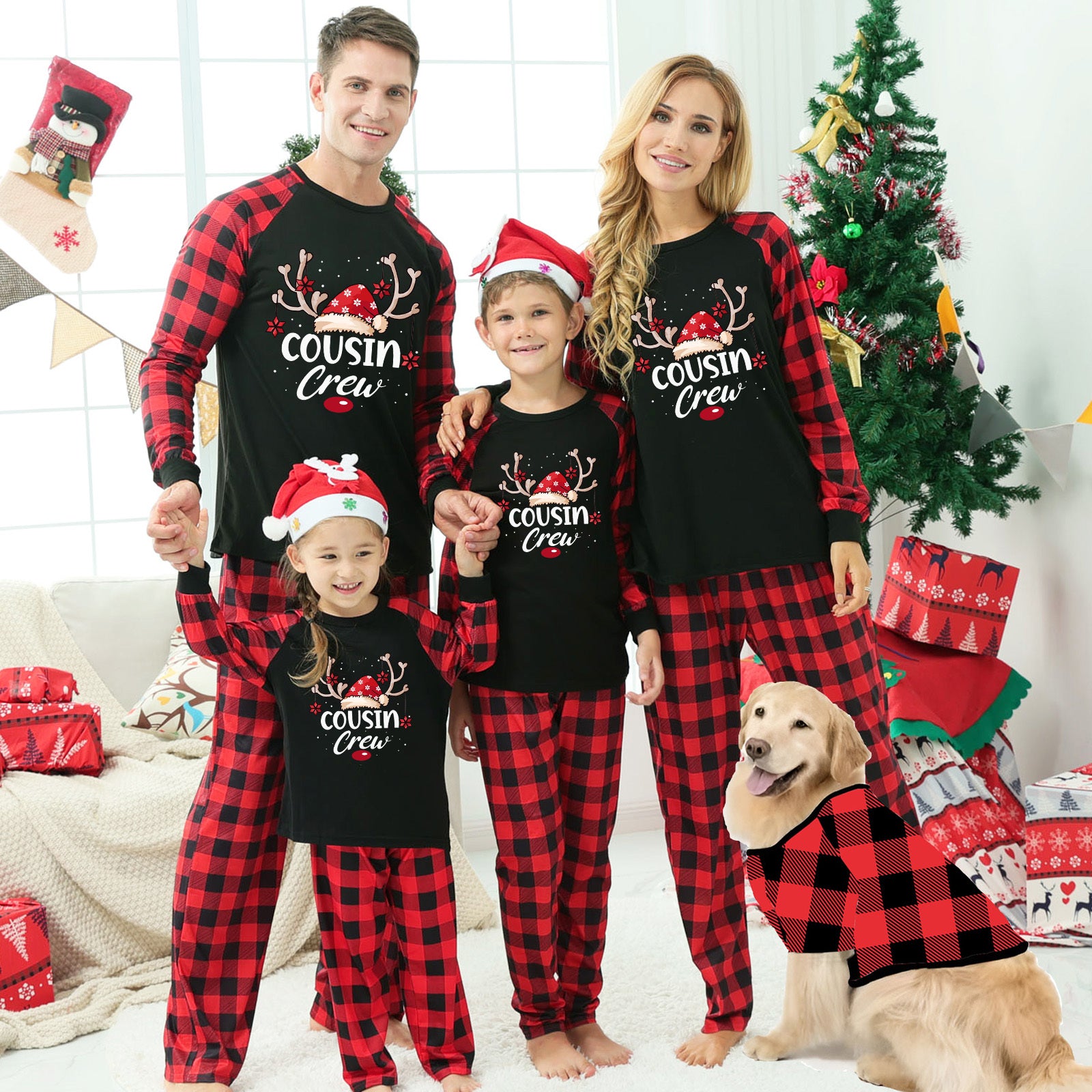 Christmas family matching pajamas set