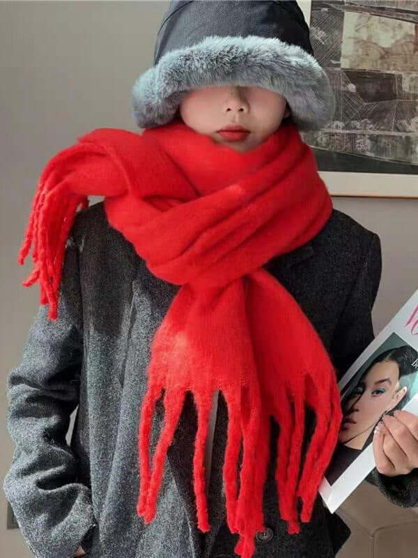 Women's Wool-like Autumn And Winter Scarf