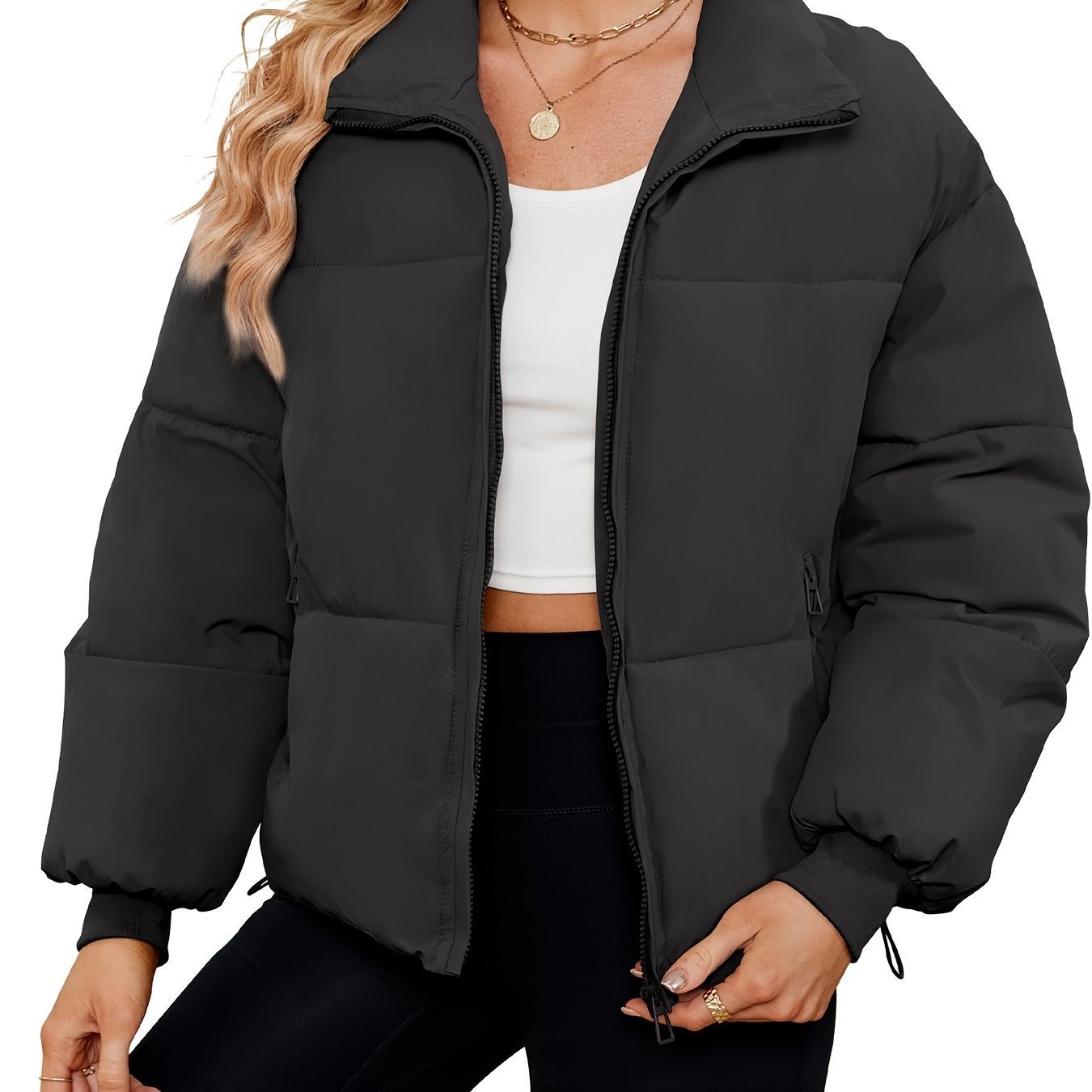 lightweight quilted down jacket for women