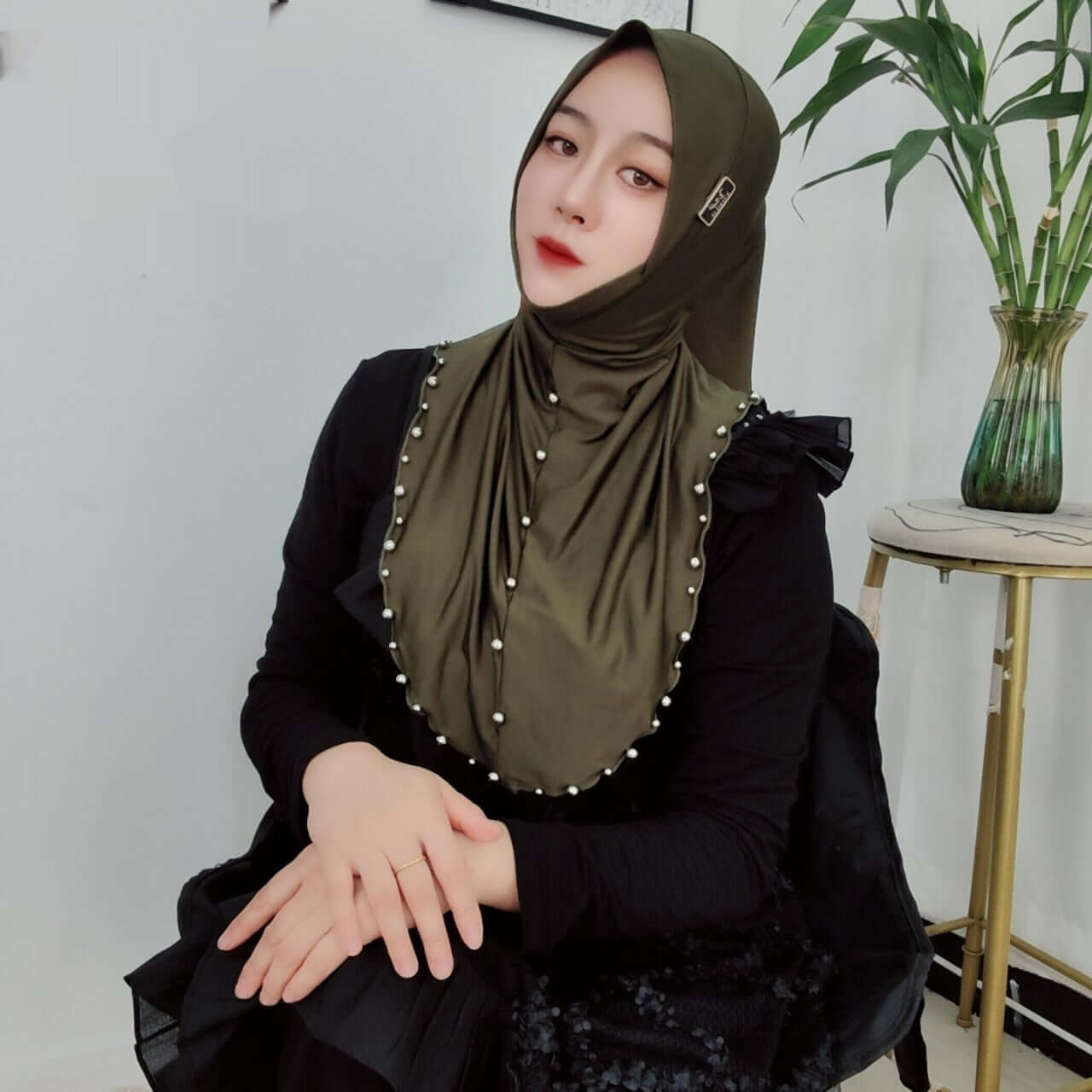 milk fiber wrap scarf Double-sided Tassel