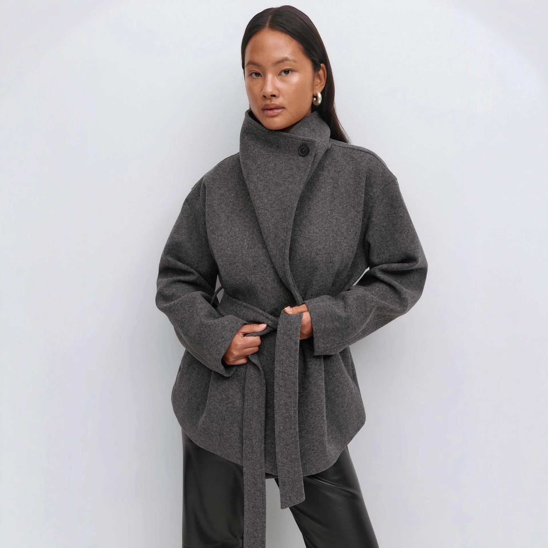 Autumn And Winter High-grade Woolen Coat