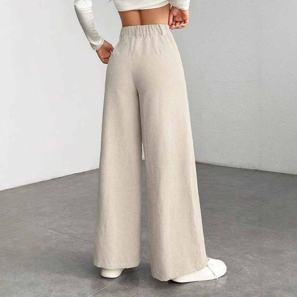 high waist loose wide leg pants